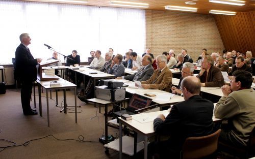 APELDOORNâ€“ De Theologische Universiteit Apeldoorn belegde maandag een studiedag over gemeenteopbouw. Foto RD, Sjaak Verboom