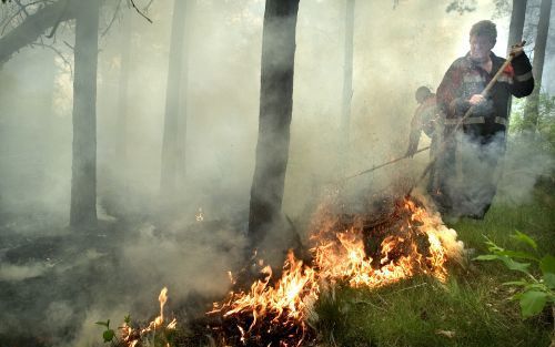 BERKEL-ENSCHOT - In het bos aan het Bakse Ven in Berkel-Enschot (Noord-Brabant) heeft maandagmiddag brand gewoed. Volgens een commandant van de brandweer is ongeveer 25 hectare bosgebied verbrand. Omstreeks 16.45 uur was het vuur onder controle. Ongeveer 