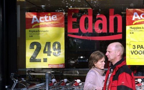 Edah-filiaal in Dordrecht. Sligro en Sperwer worden de nieuwe eigenaars van de Edah-winkels. Foto ANP