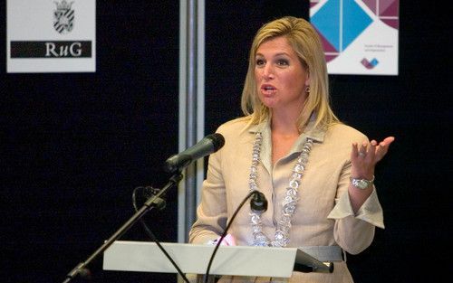 GRONINGEN â€“ Prinses Máxima opende dinsdagmiddag het academisch jaar van de faculteit bedrijfskunde aan de Rijksuniversiteit Groningen. Ze noemde het „geweldig” als een moeder het opvoeden van jonge kinderen combineert met een carriÃ¨re buitenshuis. Foto