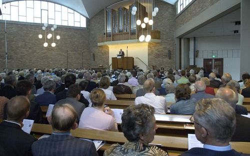 APELDOORN â€“ De Theologische Universiteit van Christelijke Gereformeerde Kerken (TUA) hield zaterdag in Apeldoorn haar traditionele schooldag. Foto Maarten Sprangh