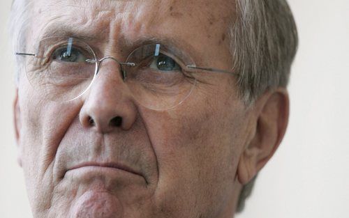 De Amerikaanse minister van Defensie Donald Rumsfeld heeft woensdag zijn ontslag ingediend. De bewindsman lag al geruime tijd onder vuur wegens zijn beleid in Irak. Archieffoto ANP