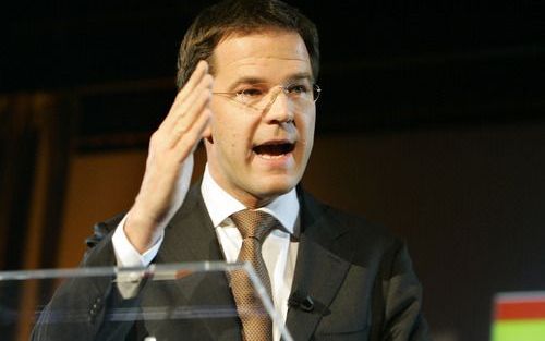 VVD–fractieleider Rutte. Foto ANP