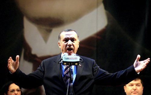 De Turkse premier Recep Tayyip Erdogan. Foto EPA