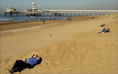 SCHEVENINGEN - Het strand in Scheveningen. Foto ANP