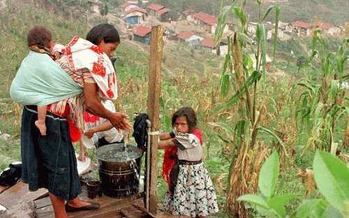 CHIAPAS - Enkele honderden indianen uit de Mexicaanse deelstaat Chiapas zijn de afgelopen jaren overgegaan tot de islam. - Foto EPA