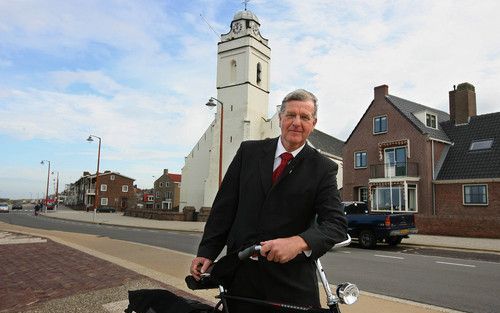 KATWIJK AAN ZEE – Ds. K. F. W. Borsje: „In het leven met de Heere zijn we nooit gearriveerd. De Bijbel kent geen geloofsgemak. Zo van: nu ben ik er wel.” Foto RD, Anton Dommerholt