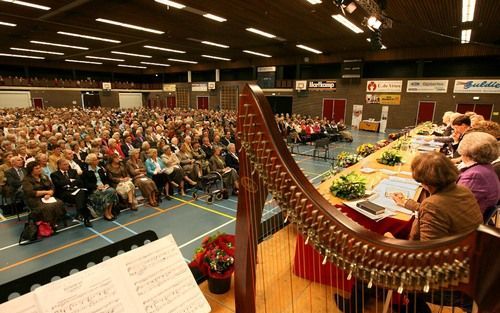 BARNEVELD – De 55e Bondsdag van Hervormde Vrouwenverenigingen op Gereformeerde Grondslag, in Barneveld, stond in het teken van ”Uitzien naar...” Foto RD, Anton Dommerholt