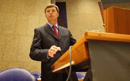 Premier Balkenende deed het goed in eerste grote debat. - Foto ANP