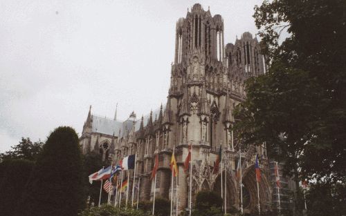 De kathedraal van Reims is een van de mooiste gotische kerkgebouwen van Europa. Bijna alle Franse koningen werden er gekroond. - Foto RD