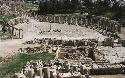 Jerash koestert de best bewaarde resten van een Romeinse stad buiten ItaliÃ«. - Foto RD