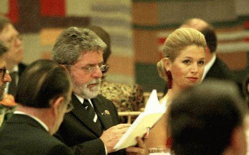 BRASILIA - President Lula luistert naar koningin Beatrix. - Foto’s RD, Henk Visscher