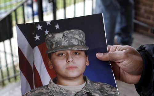 Eén van de dodelijke slachtoffers van de schietpartij in Fort Hood. - Foto EPA