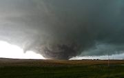 Een tornado van de op een na zwaarste categorie in South Dakota. De foto is vorig jaar door het Nederlandse team genomen. Foto Arno Paanstra
