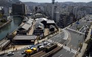 NAGASAKI â€“ In de Japanse havenstad Nagasaki verrees een reconstructie op ware grootte van het Nederlandse eiland Deshima. Foto Kjeld Duits