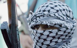 Een Palestijnse deelnemer aan een betoging van de al-Aqsa Martelaren Brigades. Foto EPA