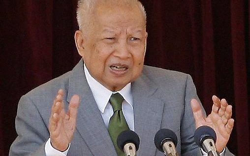 Voormalig koning Norodom Sihanouk van Cambodja in 2011. Foto EPA