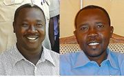 Ds. Kuwa Shamal en ds. Hassan Abduraheem. Ds. Shamal is een van de kerkleiders die door de Sudanese overheid aan de kant is gezet. beeld World Watch Monitor