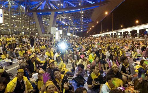 De Thaise protesten zouden ruim 6 miljard euro hebben gekost. Foto EPA