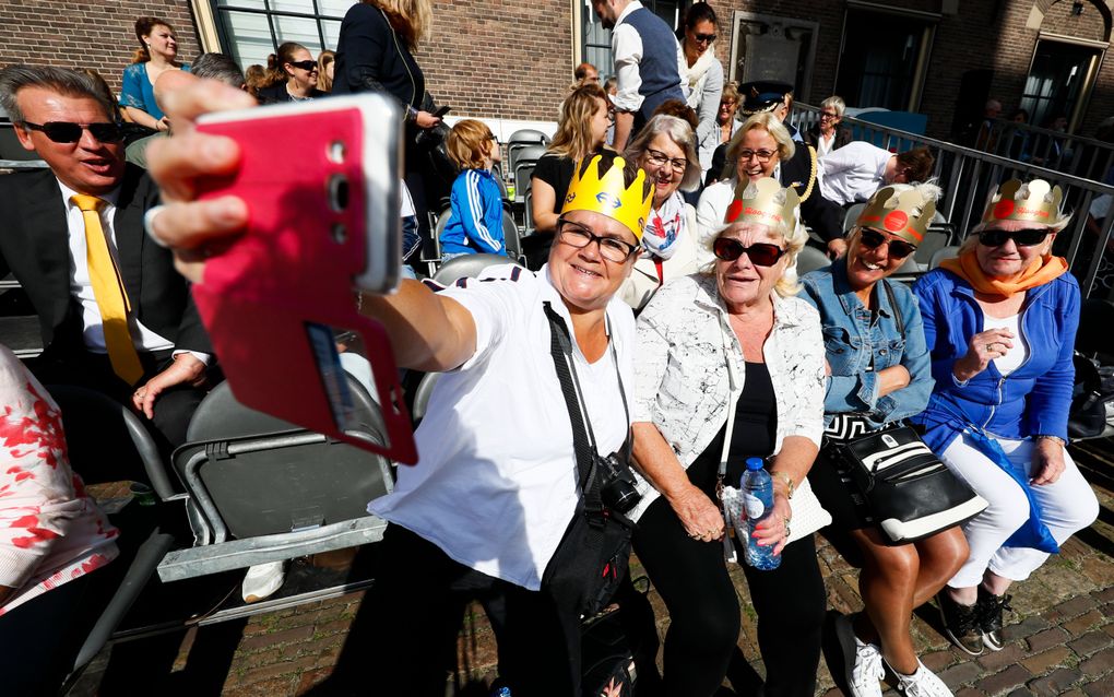 Op het Binnenhof. beeld ANP