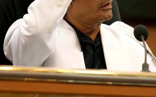 De Libische leider Muammar Kaddafi. Foto EPA