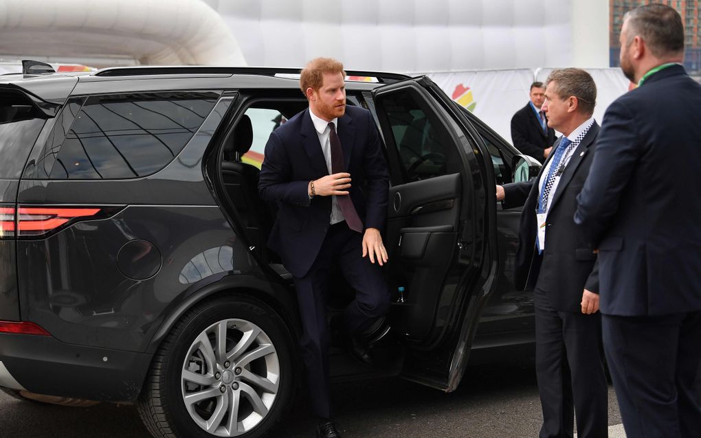 Prins Harry, maandag in Londen. beeld AFP