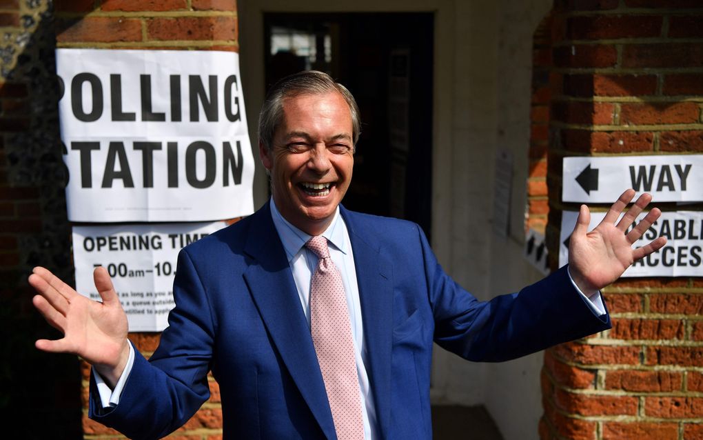 Farage. beeld AFP