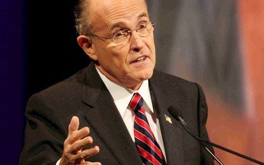 De populariteit van oud-burgemeester van New York, Rudy Giuliani, is tanende. Foto ANP