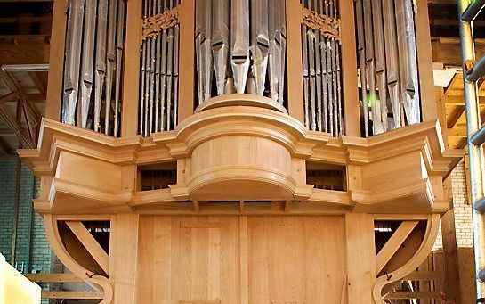 Het orgel voor Hamburg in de werkplaats van Flentrop. Foto Judith Jockel