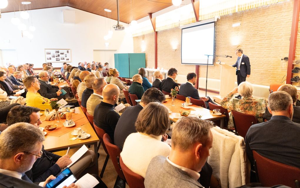 Dr. D.J. Steensma was woensdag een van de sprekers tijdens de studiedag van de Gereformeerde Bond over echtscheiding. beeld RD, Anton Dommerholt