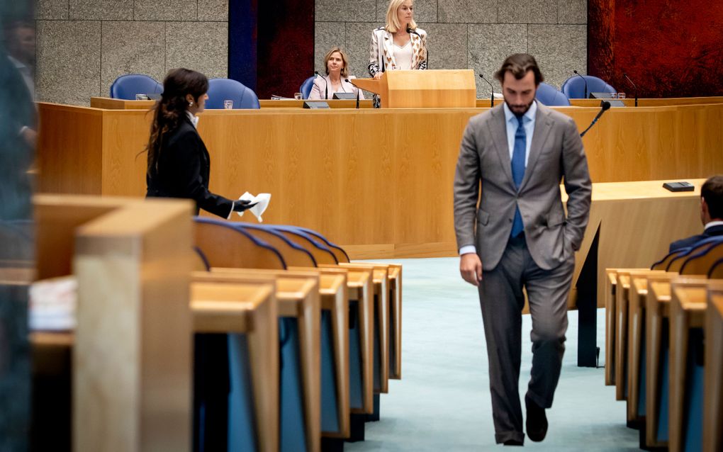 Thierry Baudet vertrekt als partijvoorzitter bij Forum voor Democratie. beeld ANP, Koen van Weel