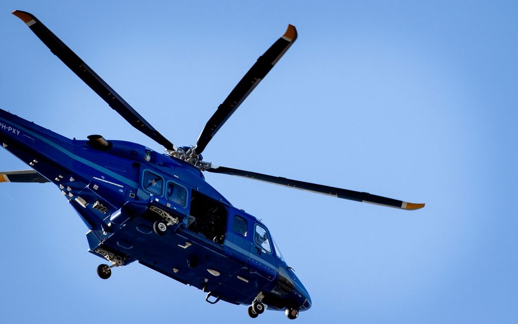 Een helikopter van de Landelijke Eenheid van de politie. beeld ANP, SEM VAN DER WAL