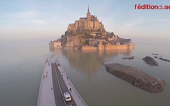 Mont Saint Michel. beeld l'édition du soir