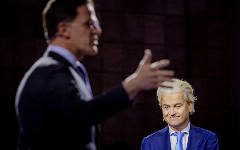 Onder leiding van Mark Rutte sloot de VVD regeren met de PVV van Geert Wilders jarenlang uit. beeld ANP, Sem van der Wal