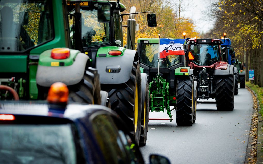 Een woordvoerder noemt het neerschieten van Peter R de Vries een vreselijke gebeurtenis, maar het is voor de boeren geen reden om niet naar Den Haag te komen. beeld ANP, ROBIN VAN LONKHUIJSEN