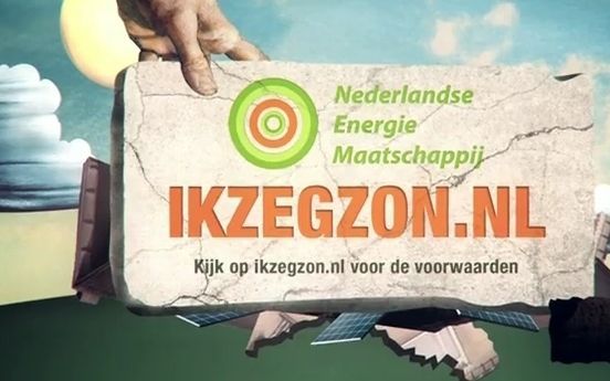 Commercial 'Ik Zeg Zon'. Still uit commercial van NEM