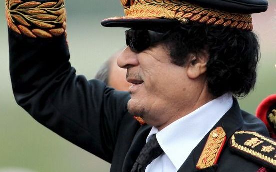 De Libische leider Muammar Gaddafi, de huidige voorzitter van de Unie, liep donderdag boos weg van de top en liet zich een tijdje niet zien. Foto EPA