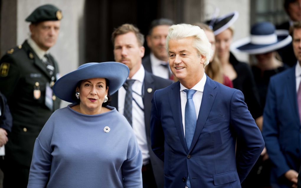 Geert Wilders en zijn echtgenote. beeld ANP