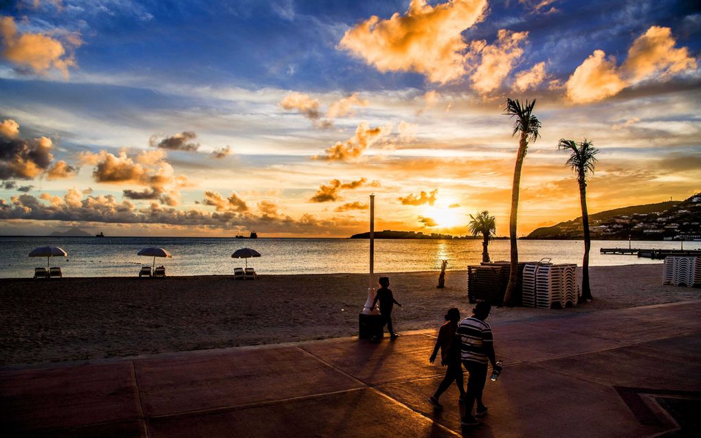 Sint-Maarten, woensdagavond. beeld ANP