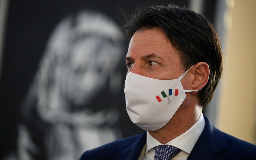 De Italiaanse premier Conte. beeld AFP, Felippo Monteforte