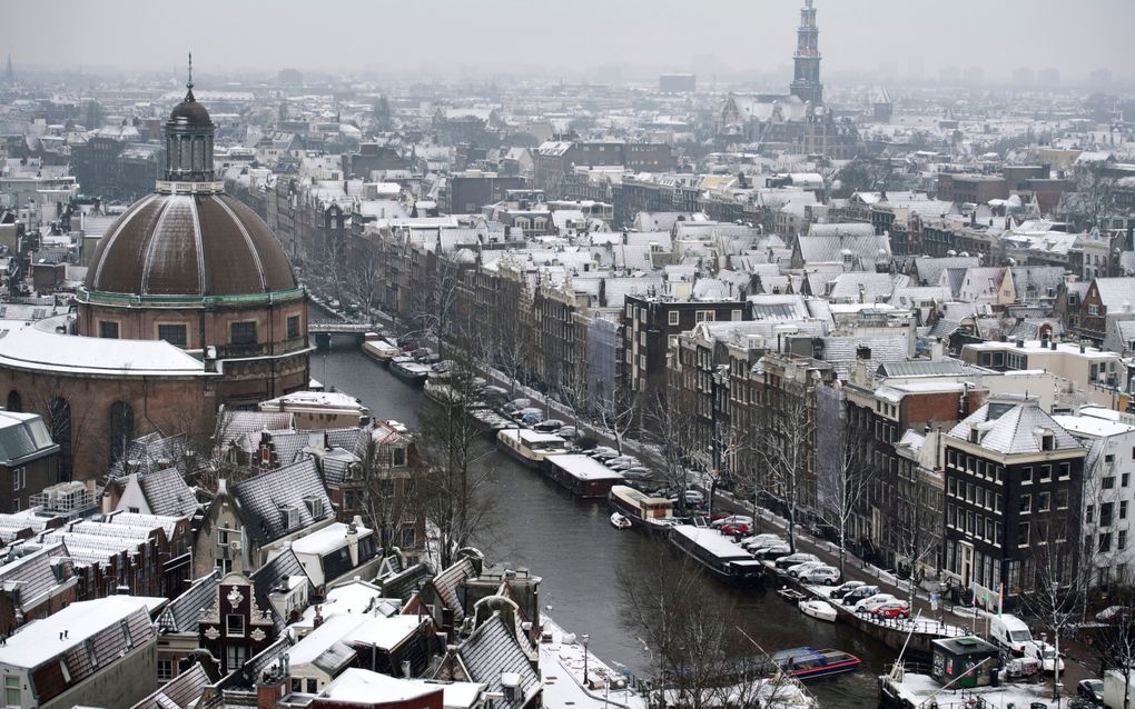 Het centrum van Amsterdam, maandagmiddag. beeld ANP