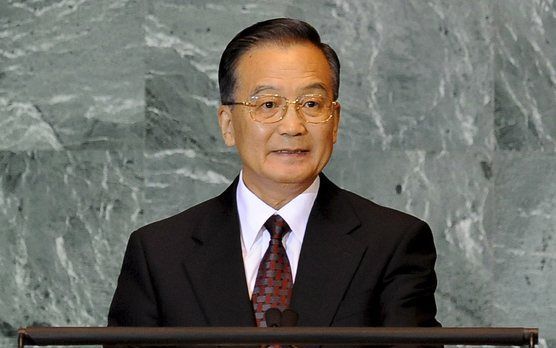 De Chinese premier Jibao. foto EPA