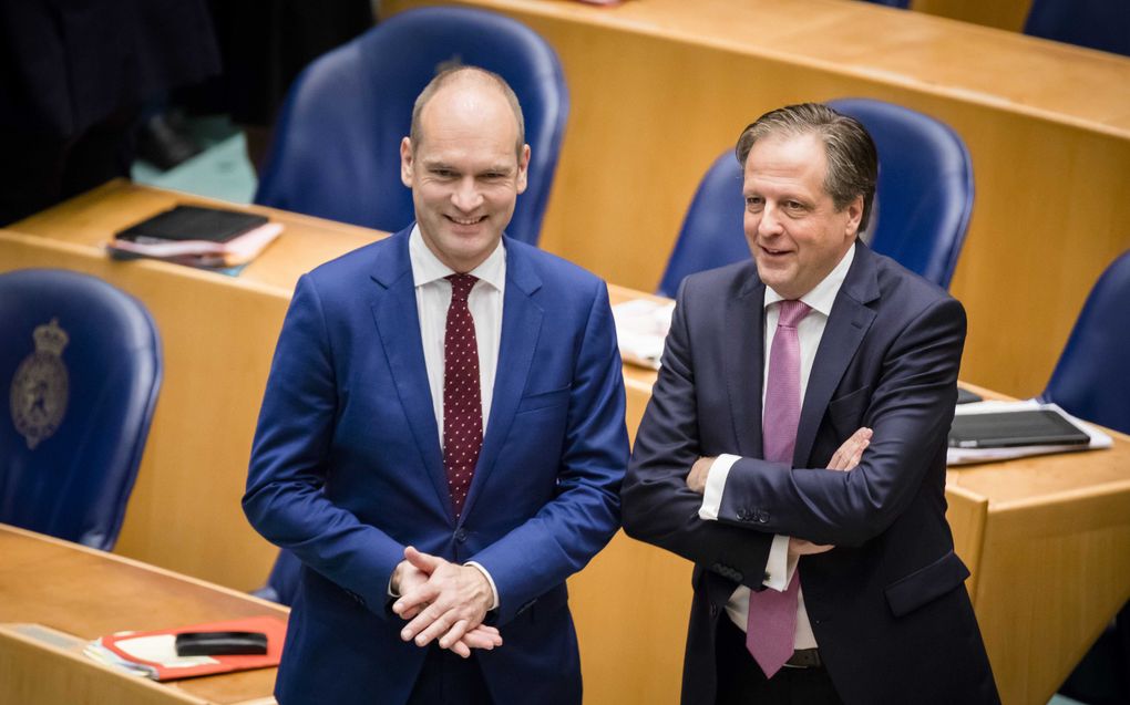 Segers (CU) en Pechtold (D66). beeld ANP