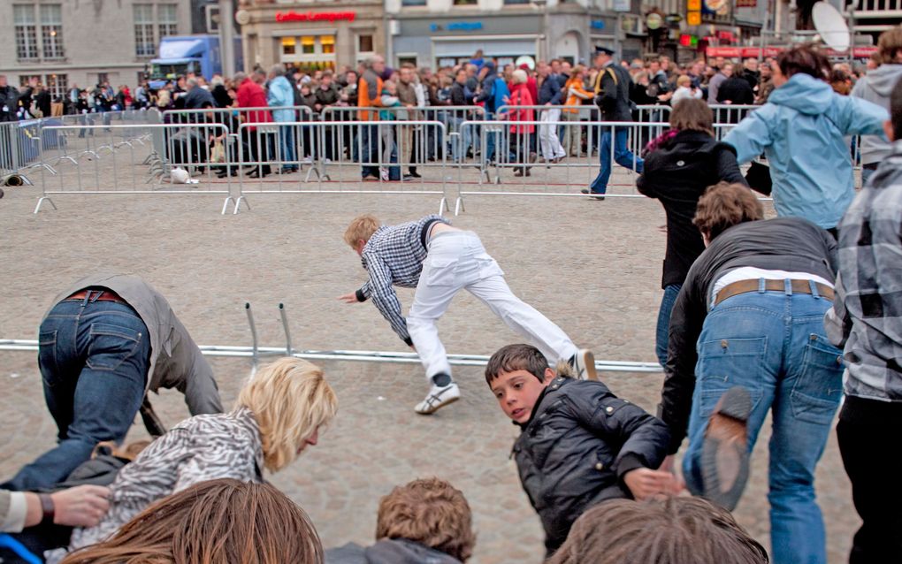 Advocaat schreeuwer is op zoek naar 'echte' oorzaak paniek tijdens dodenherdenking 2010. Foto ANP