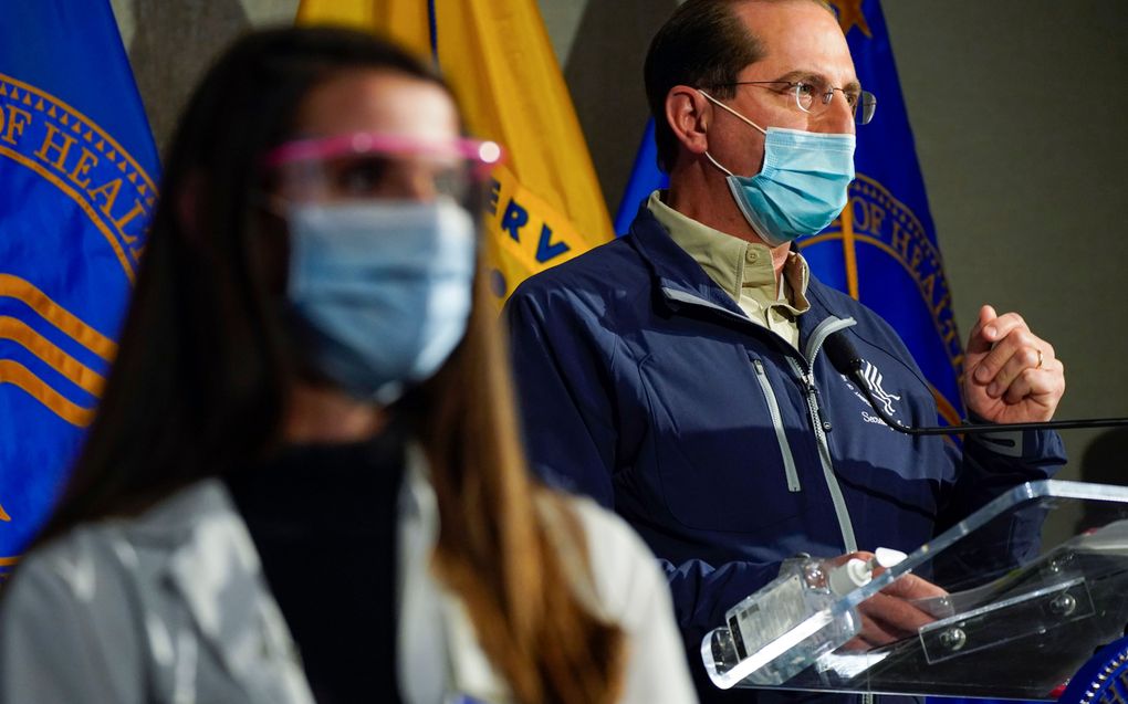 Minister van Volksgezondheid Alex Azar. beeld AFP, Jacquelyn Martin