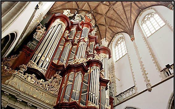 Het Müllerorgel in de Bavo in Haarlem. Beeld RD, Anton Dommerholt