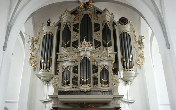 Het Paradijsorgel in de Oude Kerk te Barneveld. Beeld www.rvmmusicus.nl