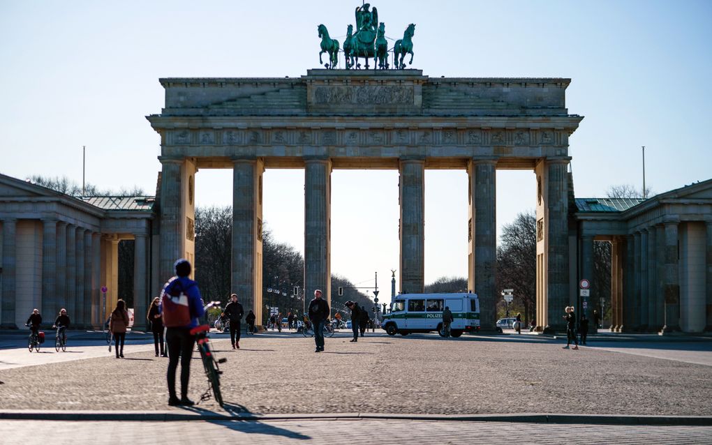 De Brandenburger Tor in Berlijn. beeld EPA