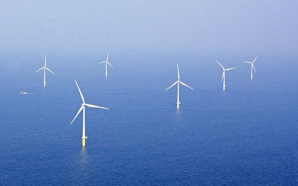 Een toename van 200 tot 300 windmolens per jaar moet de opwekking van groene stroom in Nederland een impuls geven. Foto ANP