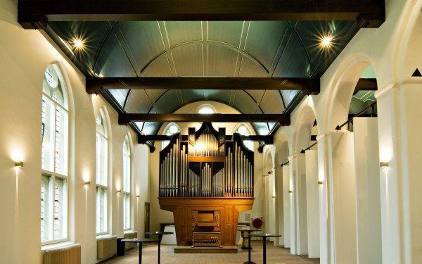 Het orgel van het Leeuwenbergh Gasthuis in Utrecht. beeld Gasthuis Leeuwenbergh